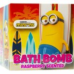 Minions Bath Bomb šumeča kopalna kroglica Raspberry 1 kos