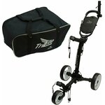 Axglo TriLite 3-Wheel SET Black/White Ročni voziček za golf