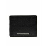 Calvin Klein Velika moška denarnica Modern Bar Trifold 10Cc W/Coin K50K511833 Črna