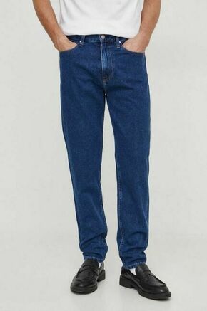 Kavbojke Calvin Klein Jeans moški - mornarsko modra. Kavbojke iz kolekcije Calvin Klein Jeans regular tapered kroja