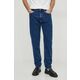 Kavbojke Calvin Klein Jeans moški - mornarsko modra. Kavbojke iz kolekcije Calvin Klein Jeans regular tapered kroja, z normalnim pasom. Model izdelan iz bombažnega denima.