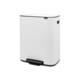 Brabantia Koš za odpadke s pedalom Bo, 2 x 30L - bela