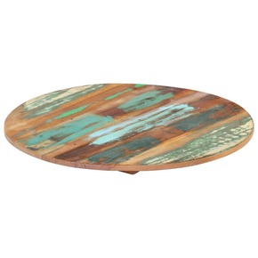 Greatstore Okrogla mizna plošča 40 cm 15-16 mm trden predelan les