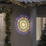 Vidaxl Božične zvezdne lučke 140 LED lučk 2 kosa večbarvne 17 cm