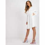 ITALY MODA Ženska obleka z gubami ZAYNA bela DHJ-SK-11981B.19_383344 Univerzalni