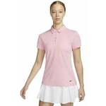 Nike Dri-Fit Victory Womens Golf Polo Medium Soft Pink/Black L