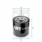 UFI 23.255.00 OLJNI FILTER