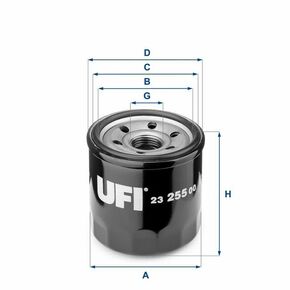 UFI 23.255.00 OLJNI FILTER