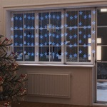 vidaXL LED zavesa z zvezdicami 500 LED lučk modra 8 funkcij