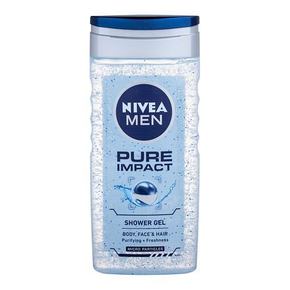 Nivea Men Pure Impact gel za prhanje za telo in lase 250 ml za moške