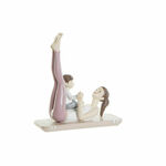 NEW Okrasna Figura DKD Home Decor Roza Yoga Scandi 15,5 x 6,5 x 17 cm