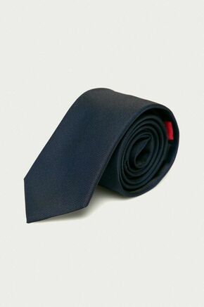 HUGO kravata - mornarsko modra. Kravata iz kolekcije HUGO. Model izdelan iz enobarvne tkanine.