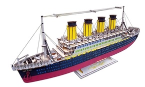 Woodcraft Lesena 3D sestavljanka Titanik