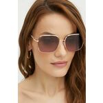 Sončna očala Michael Kors CADIZ ženska, zlata barva, 0MK1145B - zlata. Sončna očala iz kolekcije Michael Kors. Model s toniranimi stekli in okvirji iz kombinacije umetne snovi in kovine. Ima filter UV 400.