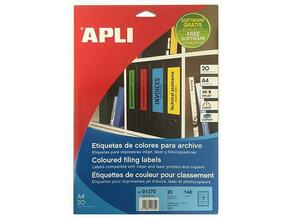 APLI barvne nalepke AP001375 modre 190 x 61 mm