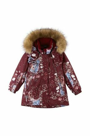 Otroška jakna Reima Muhvi rdeča barva - rdeča. Otroška zimska jakna iz kolekcije Reima. Podložen model