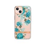 Chameleon Apple iPhone 13 - Gumiran ovitek (TPUP) - Flowers - moder