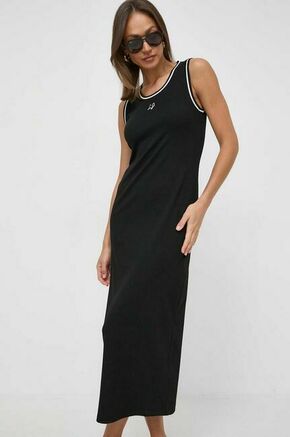 Obleka Liu Jo črna barva - črna. Obleka za na plažo iz kolekcije Liu Jo. Model izdelan iz elastične pletenine. Izjemno udoben material.