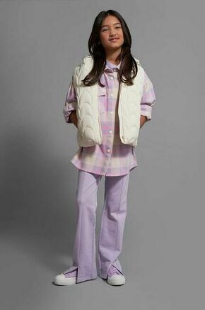 Otroška jakna Coccodrillo vijolična barva - vijolična. Otroški jakna iz kolekcije Coccodrillo. Nepodložen model