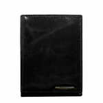 CEDAR Črna moška usnjena denarnica brez zaponke CE-PR-FRM-70-01.23_288952 Univerzalni