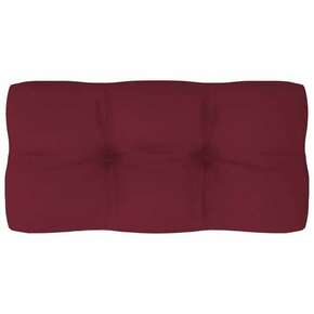 Vidaxl Blazina za kavč iz palet vinsko rdeča 80x40x10 cm