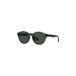 Otroška sončna očala Polo Ralph Lauren zelena barva, 0PP9505U - zelena. Otroška sončna očala iz kolekcije Polo Ralph Lauren. Model z enobarvnimi stekli in okvirji iz plastike. Ima filter UV 400.