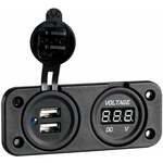 Osculati Digital Voltmeter and Dual USB port 4.8 A