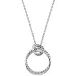 Hot Diamonds Srebrna ogrlica s pravim diamantom Jasmine DP735 srebro 925/1000