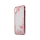 Chameleon Apple iPhone XS Max - Gumiran ovitek (TPUE) - roza rob - roza rožice