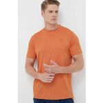Športna kratka majica Rossignol oranžna barva - oranžna. Športna kratka majica iz kolekcije Rossignol. Model izdelan iz materiala, ki zagotavlja termoregulacijo.