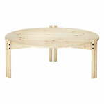 Okrogla mizica iz masivnega bora v naravni barvi ø 80 cm Sticks – Karup Design