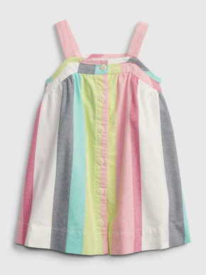 Gap Dojenčki Obleka stripe button dress 3-6M