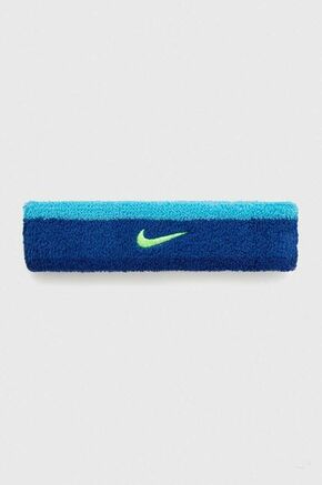Naglavni trak Nike - modra. Naglavni trak iz kolekcije Nike. Model izdelan iz prožnega