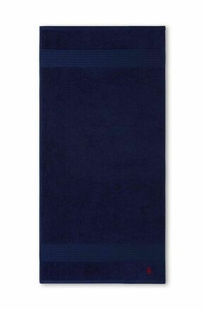 Srednje velika bombažna brisača Ralph Lauren Handtowel Player - mornarsko modra. Srednje velika bombažna brisača iz kolekcije Ralph Lauren. Model izdelan iz tekstilnega materiala.