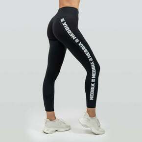 Nebbia High Waisted Side Stripe Leggings Iconic Black L Fitnes hlače