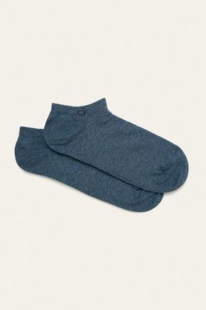 Calvin Klein nogavice (2-pack) - modra. Nogavice iz kolekcije Calvin Klein. Model izdelan iz elastičnega materiala. V kompletu sta dva para.