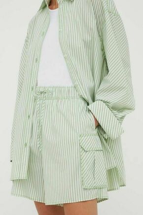 Bombažne kratke hlače Stine Goya Leon zelena barva - zelena. Kratke hlače iz kolekcije Stine Goya