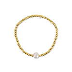 JwL Luxury Pearls Pozlačena zapestnica iz perl s pravim sladkovodnim biserom JL0714