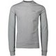 Bombažen pulover POC moška, siva barva - siva. Pulover iz kolekcije POC, izdelan iz tanke, rahlo elastične pletenine. Model iz izjemno udobne bombažne tkanine.