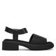 Calvin Klein sandali ženski CHUNKY SANDAL LTH MG črna HW0HW03131