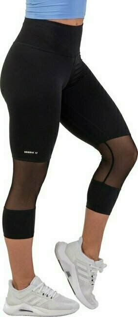 Nebbia High-Waist 3/4 Length Sporty Leggings Black M Fitnes hlače