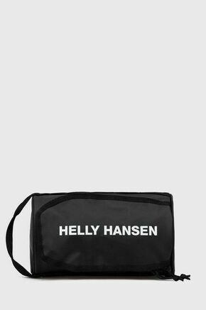 Kozmetična torbica Helly Hansen črna barva - črna. Majhna kozmetična torbica iz kolekcije Helly Hansen. Model izdelan iz tekstilnega materiala.