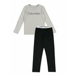 Calvin Klein Underwear otroška mehuša 104-176 cm - siva. Pižama iz zbirke Calvin Klein Underwear. Model iz dve različni povezavi pletene tkanine.