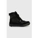 Otroški zimski škornji Primigi črna barva - črna. Zimski čevlji iz kolekcije Primigi. Podloženi model izdelan iz kombinacije semiš usnja in tekstilnega materiala.