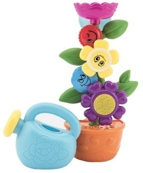Teddies Kopalni mlinček za rože iz plastike 24 cm prisesek s čajnikom 18m+