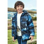 Otroška dvostranska jakna Mayoral - modra. Otroški obojestranski plašč iz kolekcije Mayoral. Podložen model, izdelan iz materiala v različnih barvah. Model z dvignjenim ovratnikom zagotavlja dodatno zaščito pred mrazom.