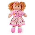 Bigjigs Toys Látková bábika Kelly 34 cm