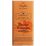Dolfin Temna čokolada s kandiranimi koščki oranže - 70 g