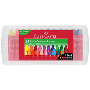 Faber-Castell Trikotni Jumbo voščenke 24 barv