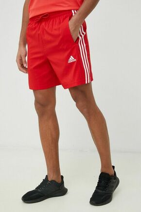 Kratke hlače za vadbo adidas Essentials Chelsea rdeča barva - rdeča. Kratke hlače za vadbo iz kolekcije adidas. Model izdelan iz recikliranega materiala